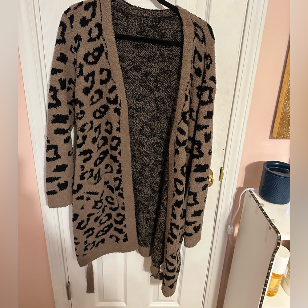 Leopard print robe
